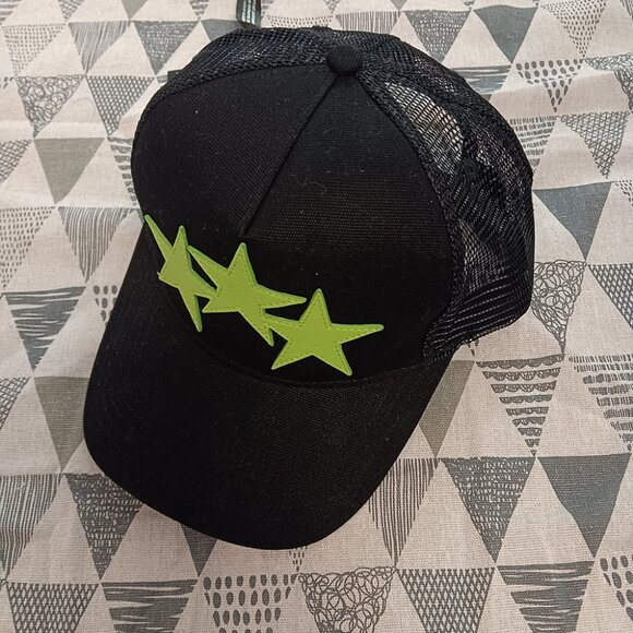 Amiri Other - Amiri American Fashion Three Star Applique Trucker Hat